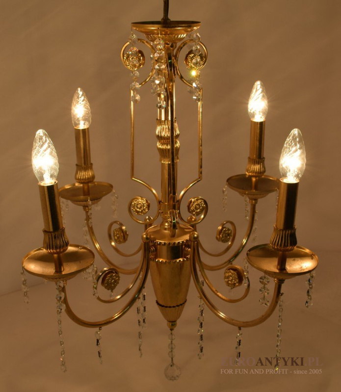 lampa empir z kryształami